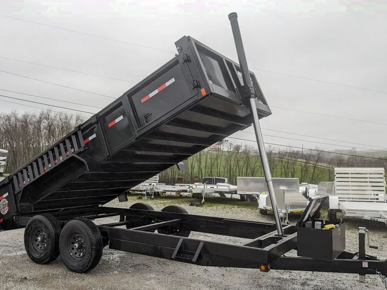 2024 Homesteader 6'8" x 16 HD Lo Pro Equipment Dump (7 GAUGE FLOOR!!!) LEFTOVER PRICING!!! (PRICE DROP!!)