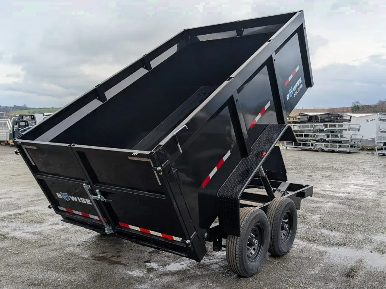 2026 BWise 6'9" x 12 Lo Pro Equipment Dump w/ 44" High Fixed Sides