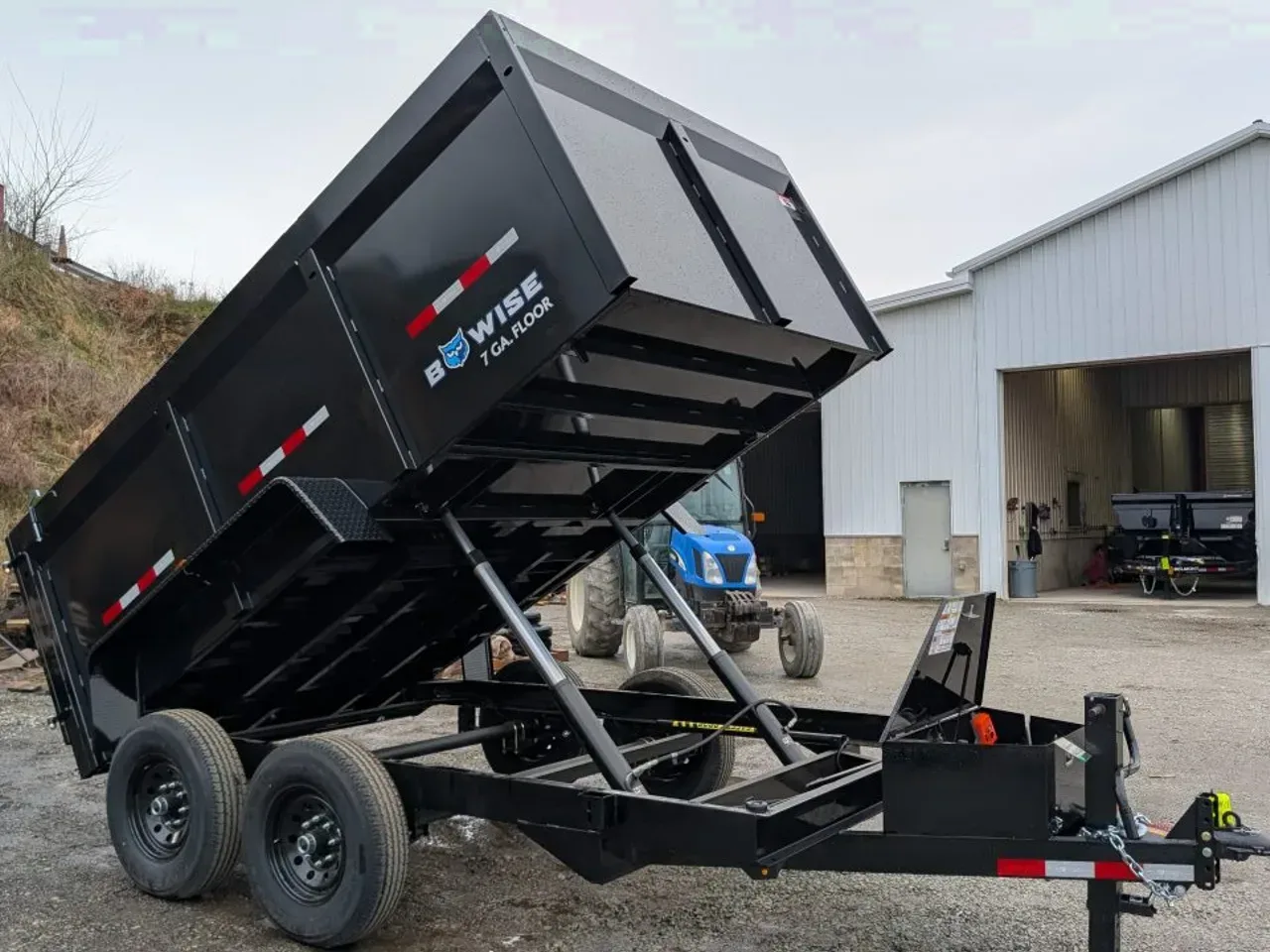 2026 BWise 6'9" x 12 Lo Pro Equipment Dump w/ 44" High Fixed Sides