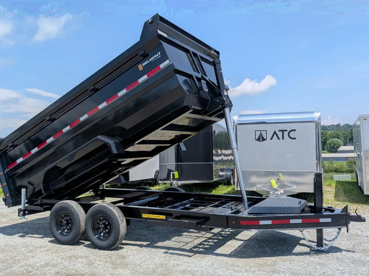 2025 Belmont 6'10" x 14 HD DLX Lo Pro Hydraulic Equipment Dump w/ 48" SIDES