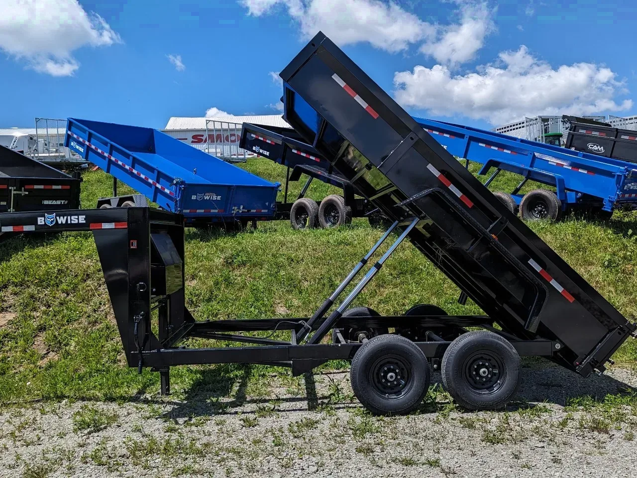 2026 BWise 6'9" x 14' HD Lo Pro GOOSENECK Equipment Dump