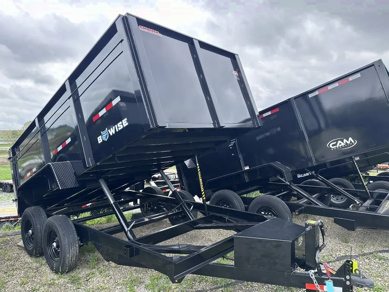 2026 BWise 6'9" x 14 Lo Pro Equipment Dump w/ 44" High Fixed Sides