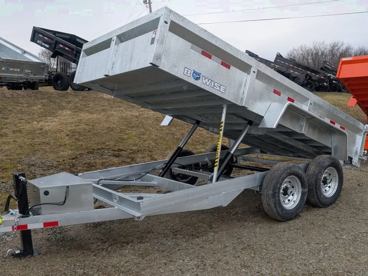 2026 BWise 6'9" x 14 HD Lo Pro GALVANIZED Equipment Dump