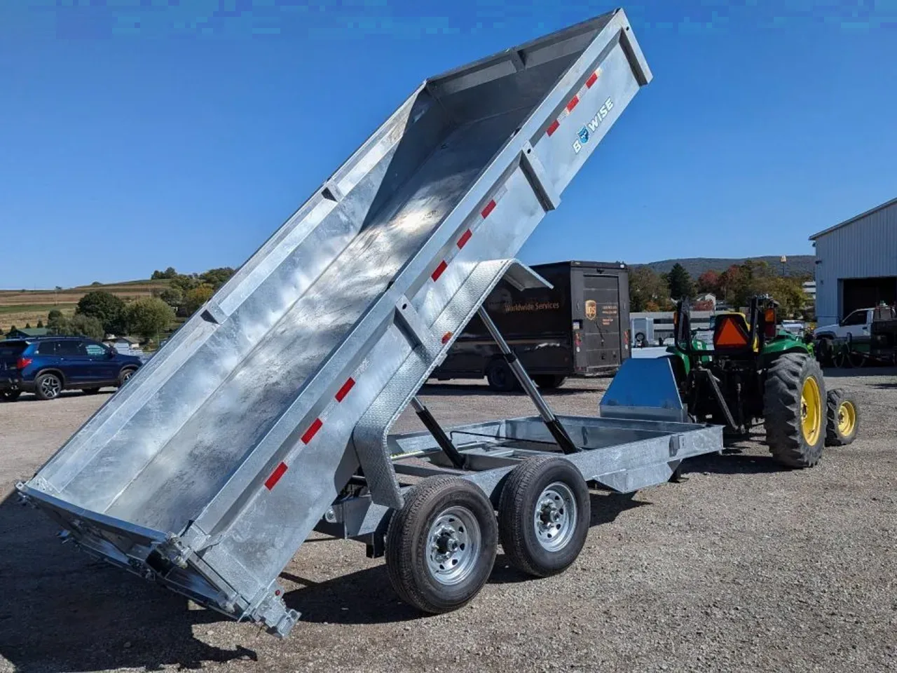 2027 BWise 6'9" x 16 Lo Pro GALVANIZED Equipment Dump