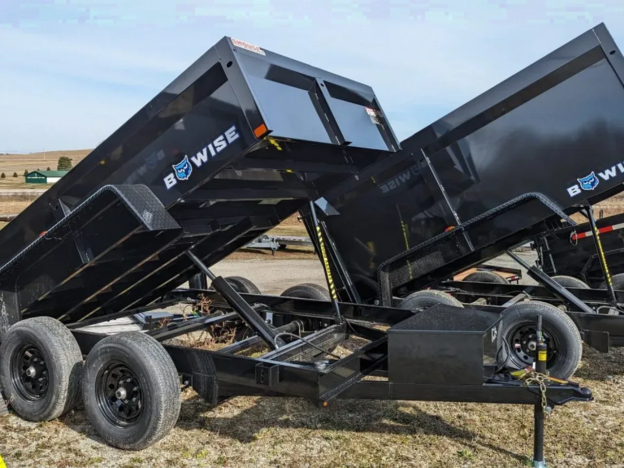 2026 BWISE 6x10 Lo Pro Equipment Dump w/ Underbody Ramps