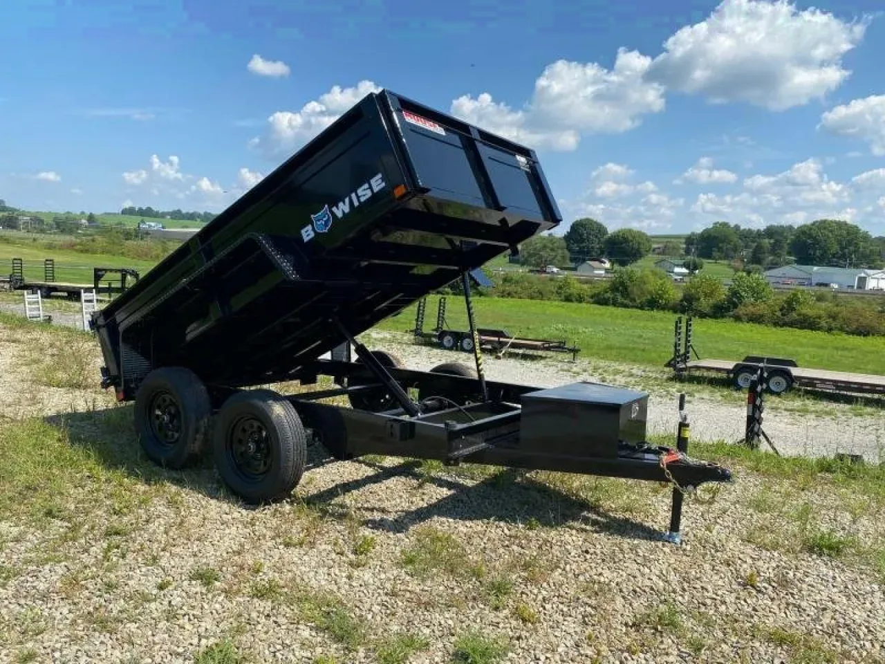 2026 BWise 6x10 Lo Pro Equipment Dump w/ Underbody Ramps (7000# GVW)