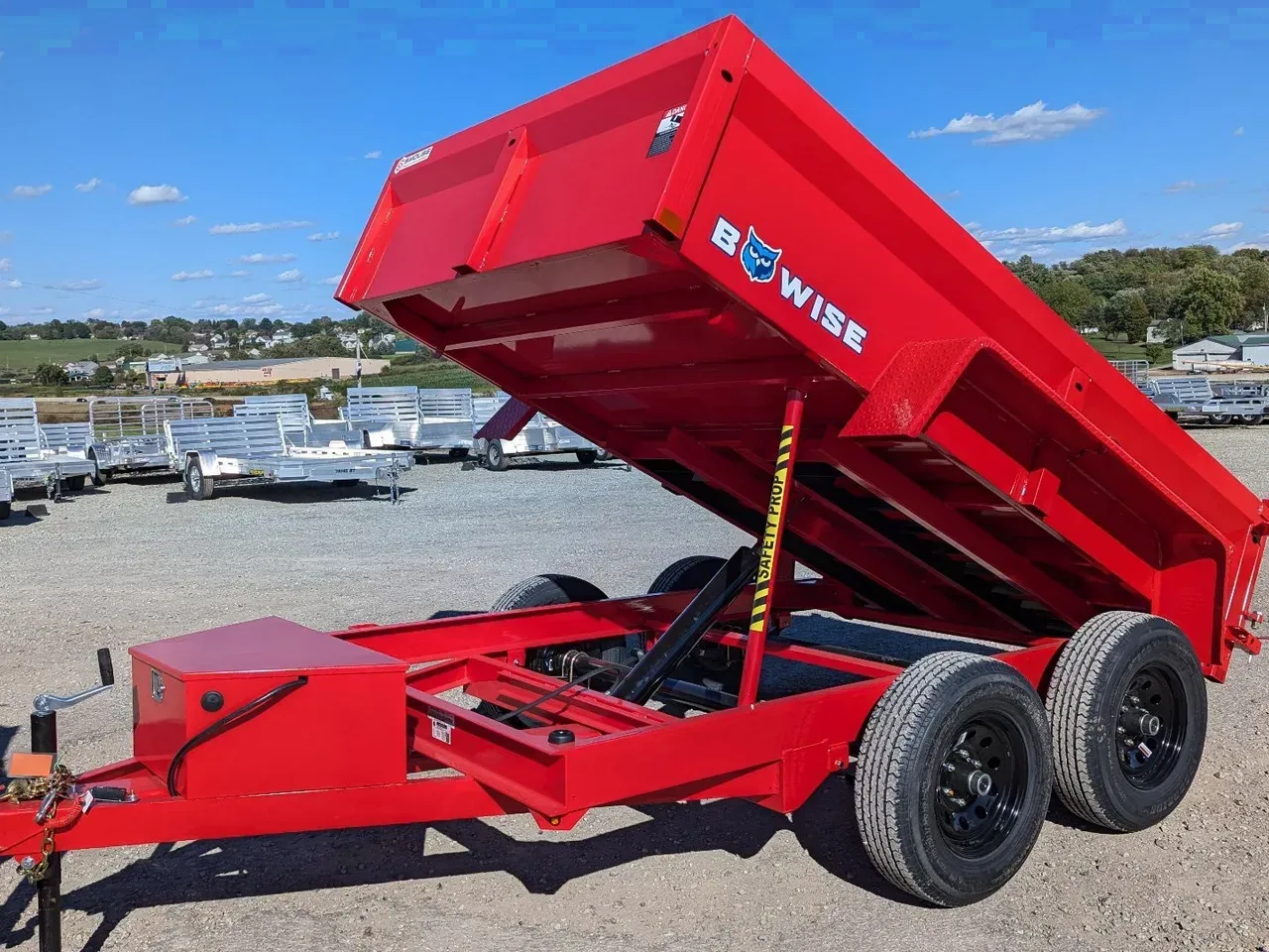 2026 BWISE 6x10 Lo Pro Equipment Dump w/ Underbody Ramps