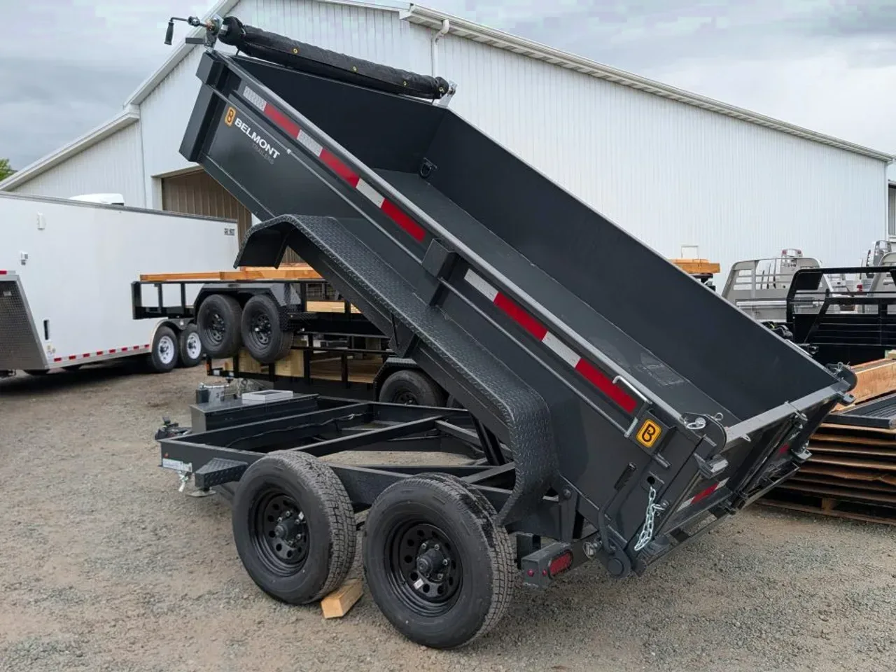 2026 Belmont 6x10 Lo Pro Equipment Dump w/ 3 Way Gate