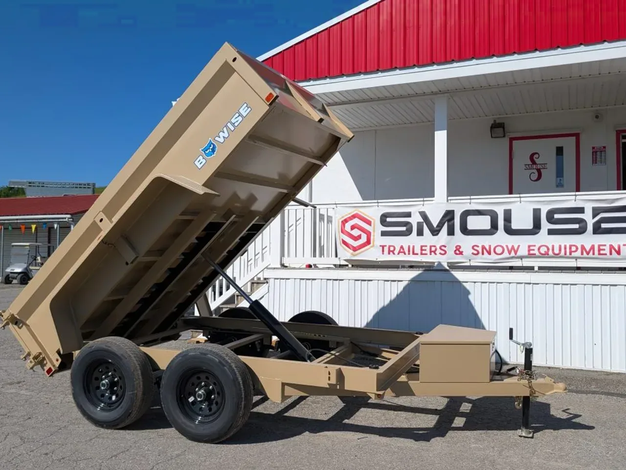 2027 BWISE 6x10 Lo Pro Equipment Dump w/ Underbody Ramps