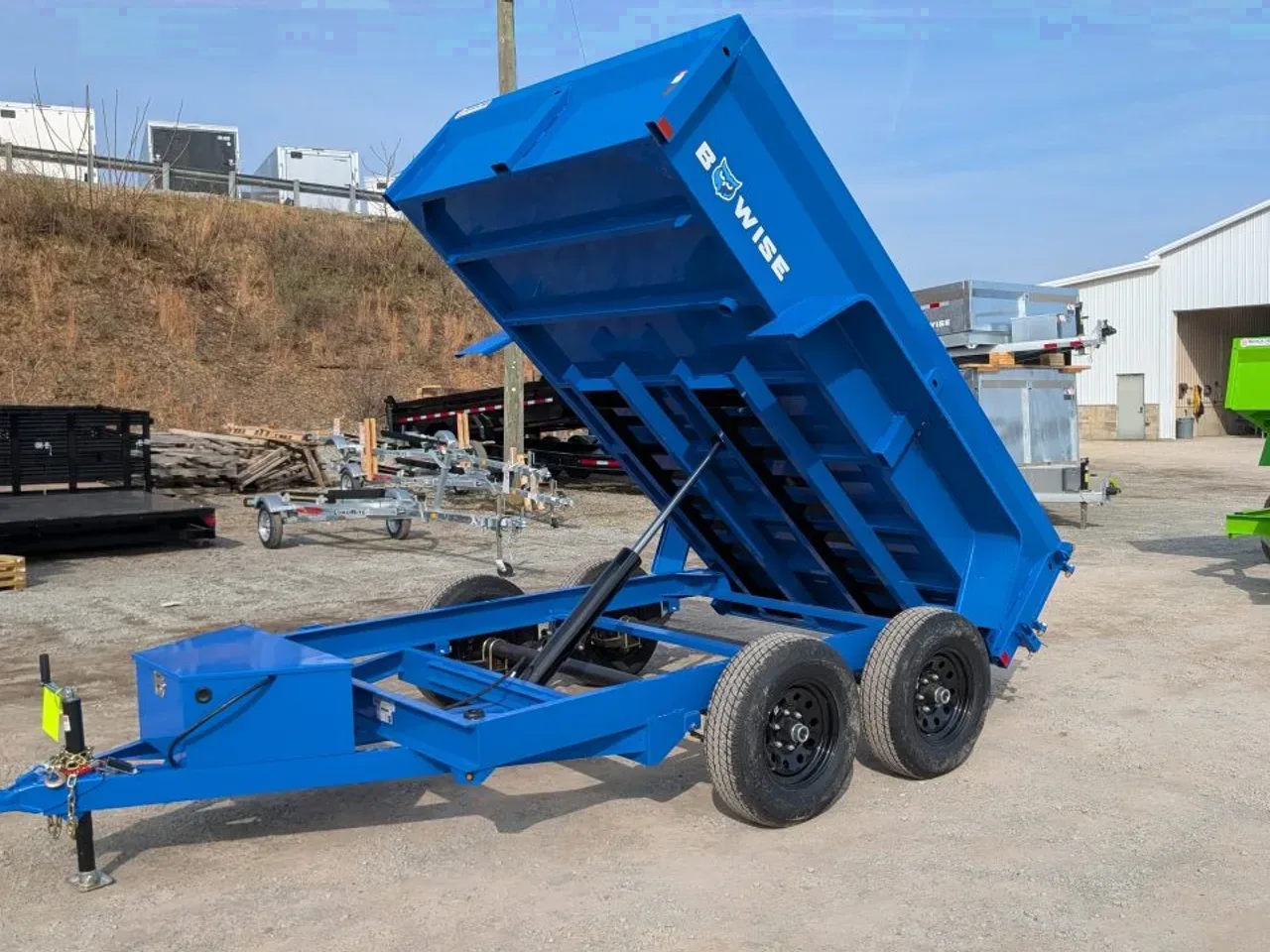 2027 BWise 6x10 Lo Pro Equipment Dump w/ Underbody Ramps (7000# GVW)