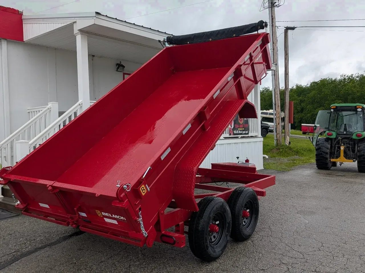2025 Belmont 6x12 Lo Pro Equipment Dump w/ 3 Way Gate