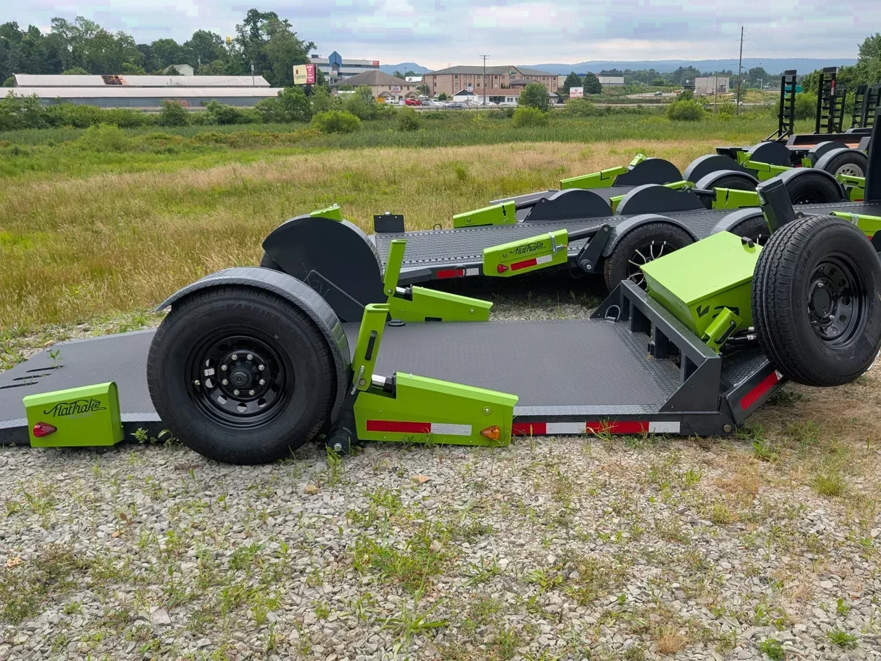 2025 "FlatTrak" by Belmont 6x12 Lay Flat Tilt Equipment Hauler (FCH7212) w/ Hydraulic Jack