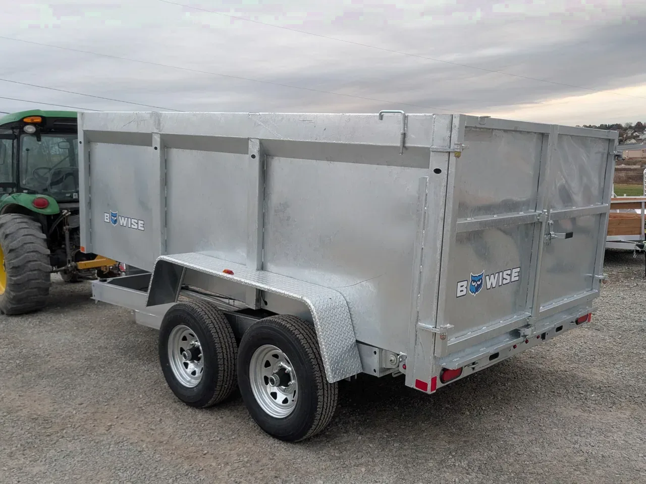 2026 BWise 6x12 Lo Pro GALVANIZED Equipment Dump w/ 44" SIDES