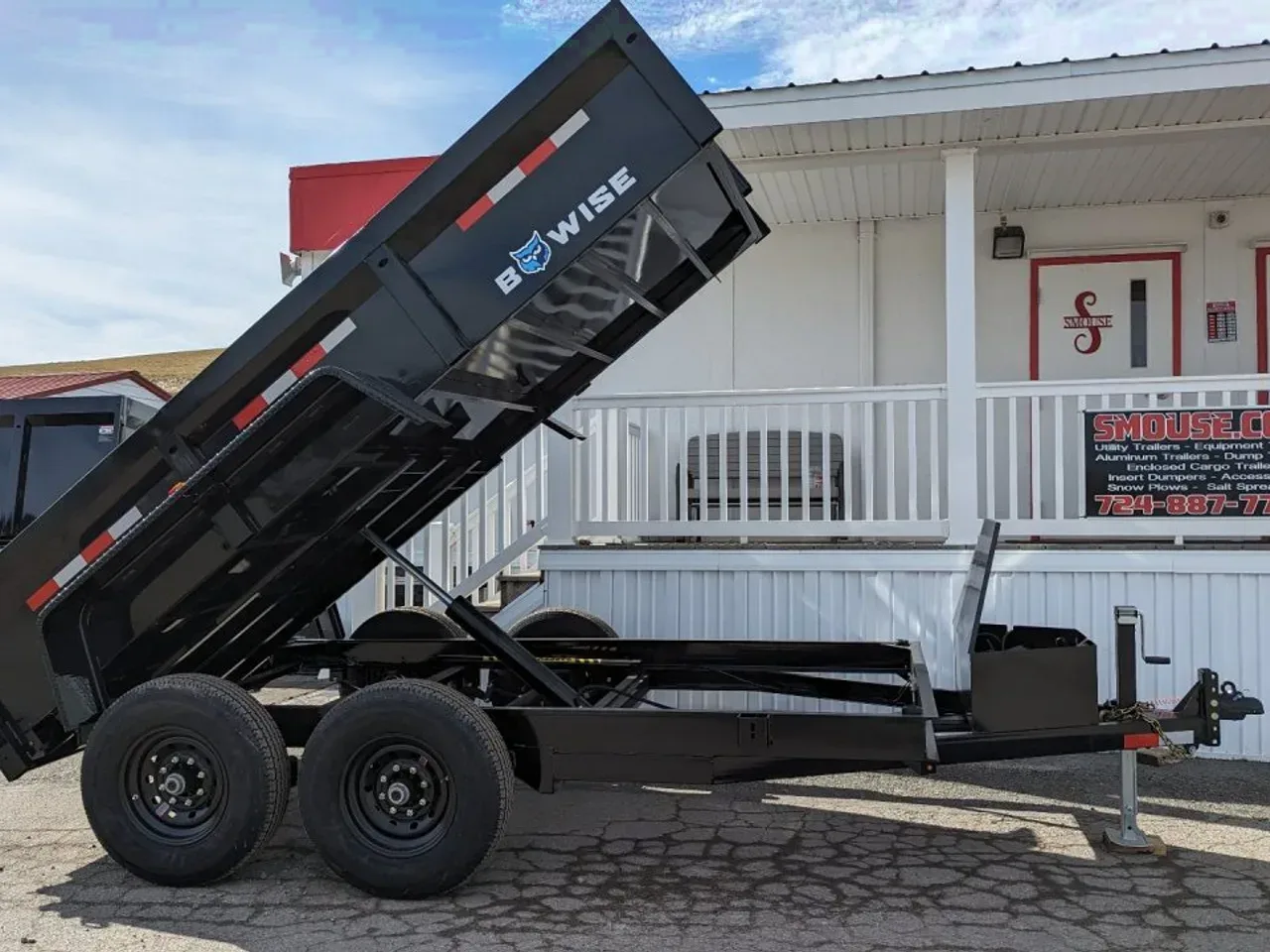 2027 BWise 6x12 Lo Pro Equipment Dump Trailer