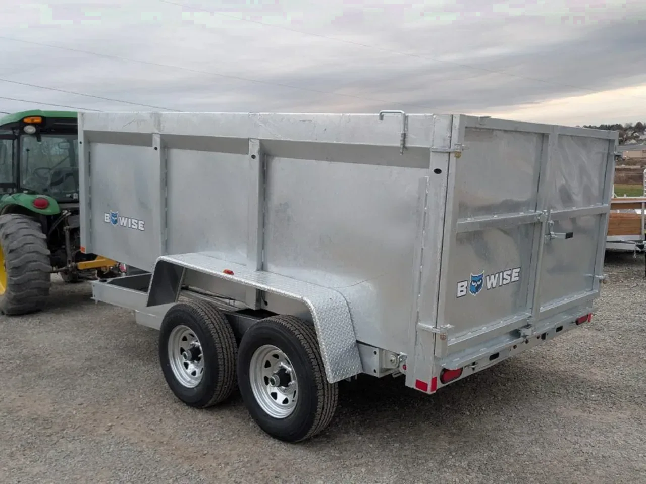 2026 BWise 6x12 Lo Pro GALVANIZED Equipment Dump w/ 44" SIDES