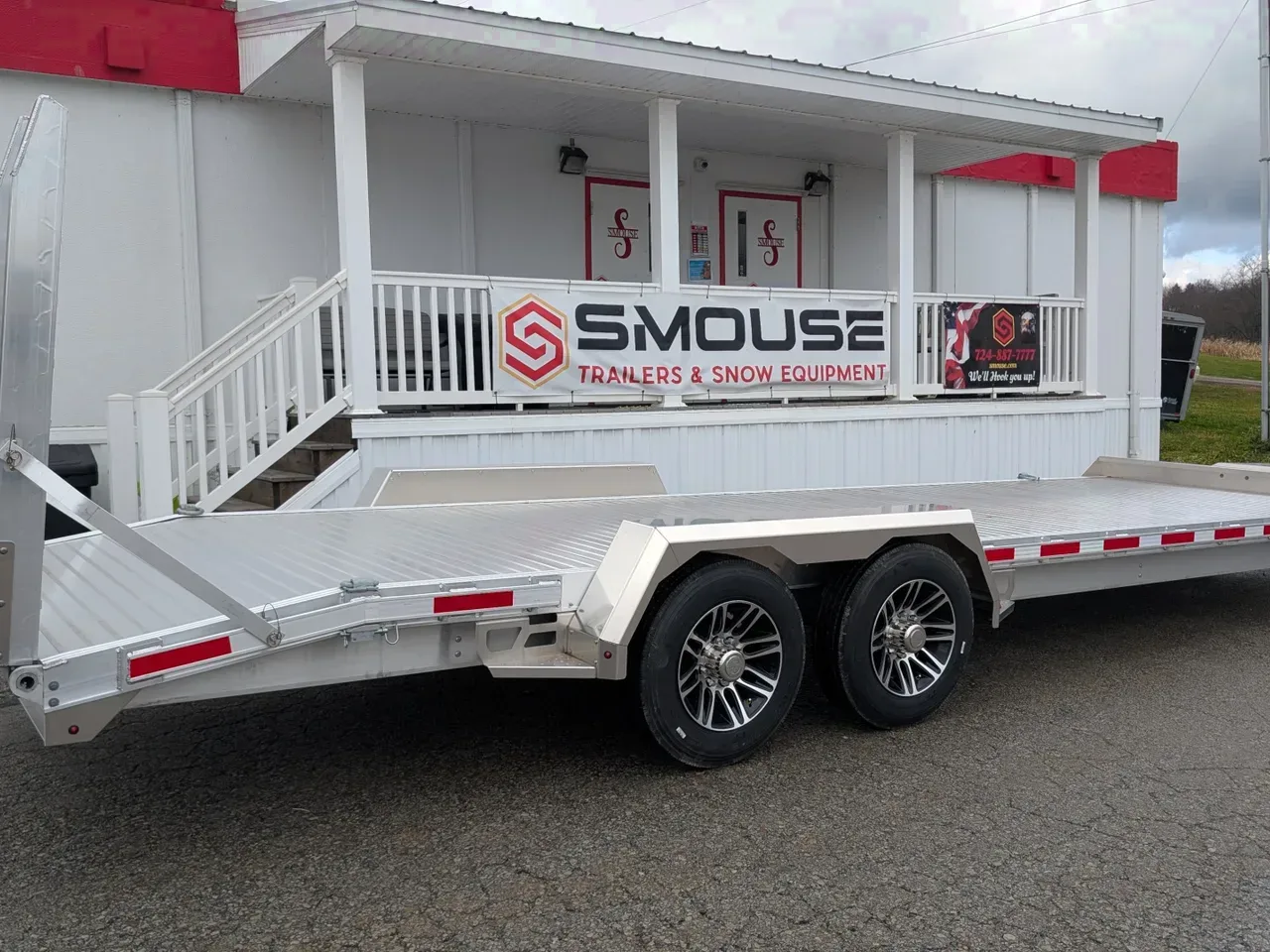 2025 EBY 24'6" ALL ALUMINUM Lo Pro Equipment Hauler w/ 6' Standup Ramps