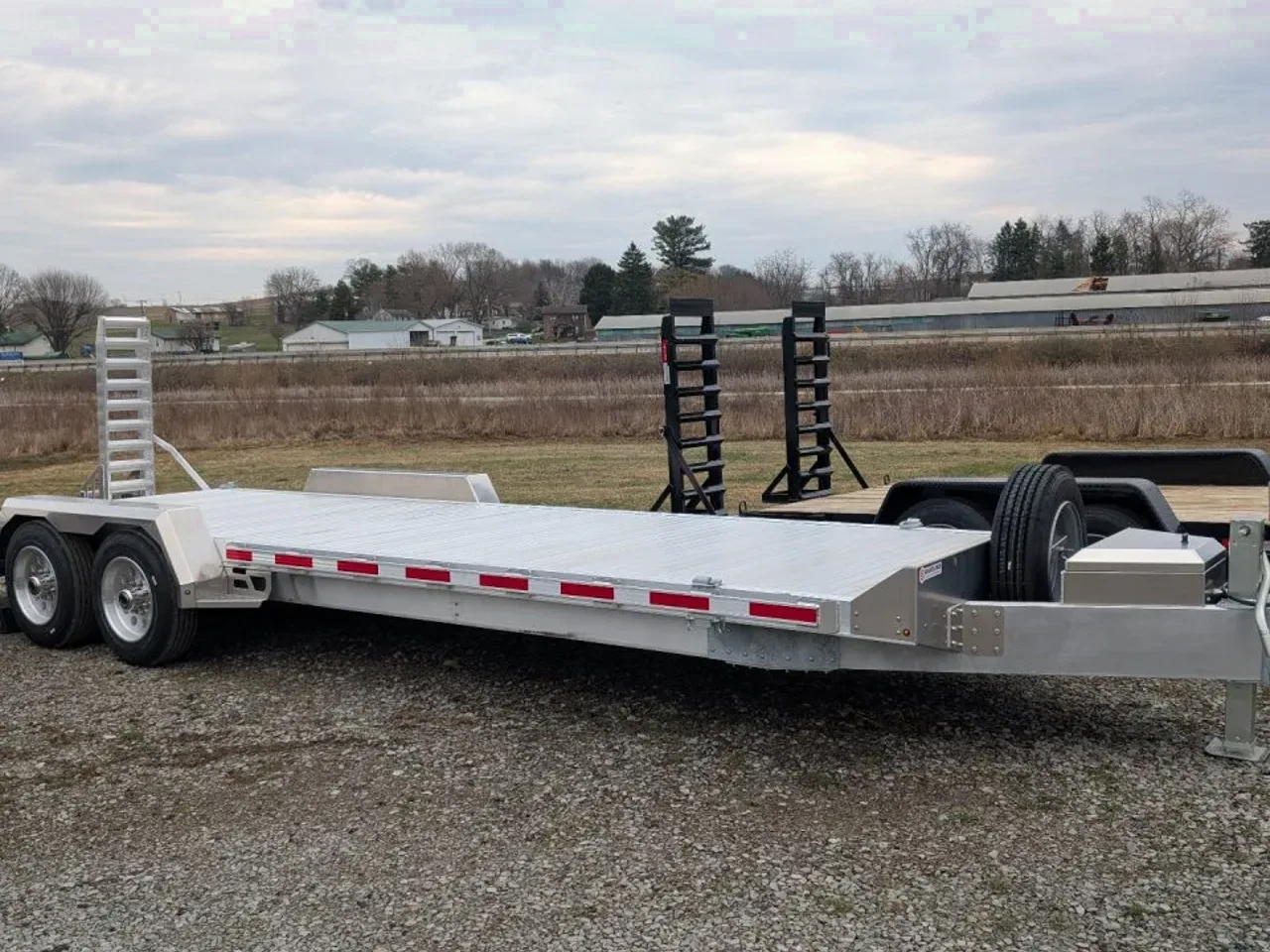 2026 EBY 24'6" ALL ALUMINUM Lo Pro Equipment Hauler w/ 6' Standup Ramps (8K AXLES!)