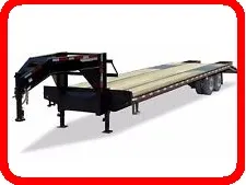 20+5ft Dual  Tandem Gooseneck 2-HD 10000lb Axles