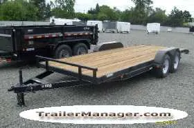 18ft Equipment Trailer w/Slide In Ramps