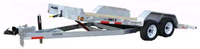 16ft Silver Tilt Deck Equipment Trailer