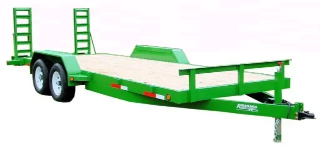 Green 18ft Equipment Trailer w/5200lb Axles