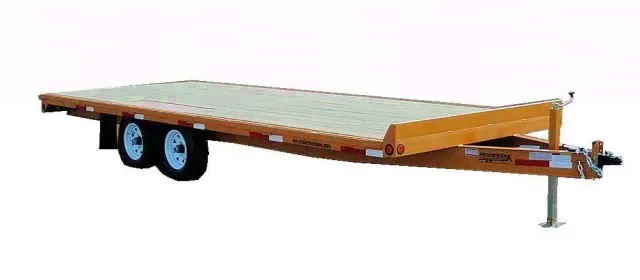 16ft Deckover Yellow Flatbed Trailre