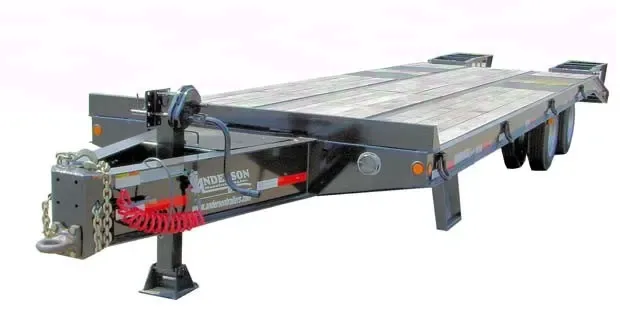 25ft Black 20 Ton Tagalong Heavy Duty Equipment Trailer