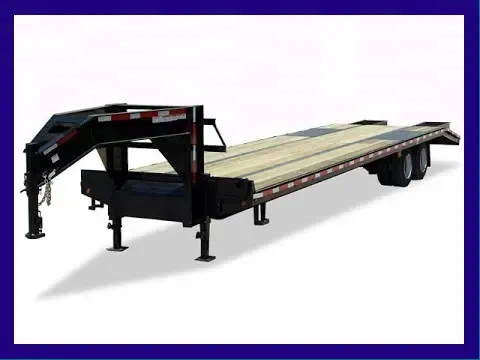 Gooseneck Flatbed Deckover Equipment Trailer 30ft