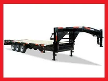 30ft Triple 7000lb Axle Flatbed Trailer