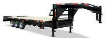 Triple 7000lb Axle 35ft Flatbed Trailer