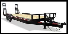 20ft Bumper Pull Lowboy Equipment