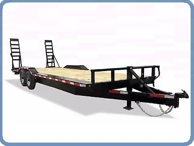 20ft Lowboy Equipment Trailer -Wood Decking