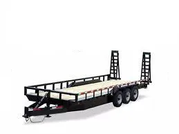 24ft Bumper Pull Lowboy Equipment - Pintle Hitch