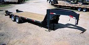 18ft Gooseneck Flatbed Trailer w/Dovetail