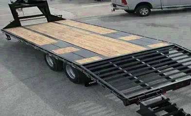 Gooseneck Deckover Flatbed Trailer 30ft