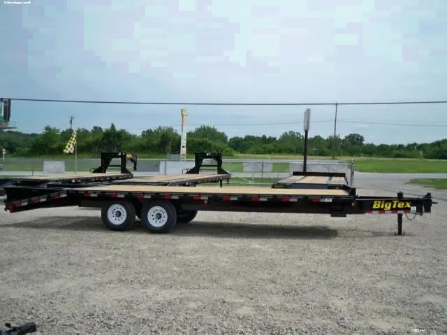 25ft Tandem Axle Pintle Hitch Flatbed