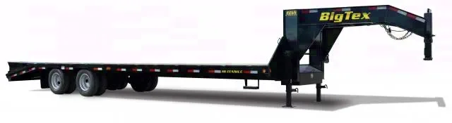 25ft Flatbed Trailer w/5 Foot Self Cleaning Dovetail