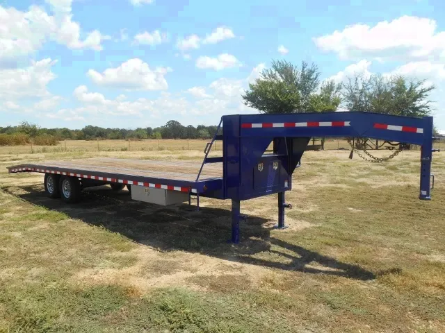 25ft (20+5) Blue Flatbed Trailer