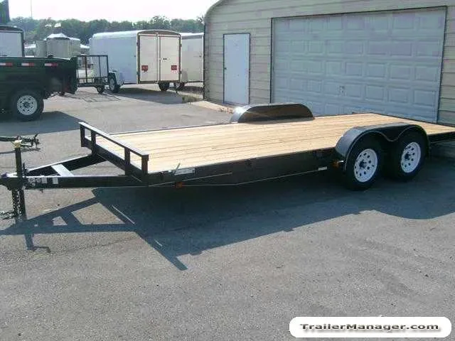 18FT Equipment Trailer w/Slide In Ramps