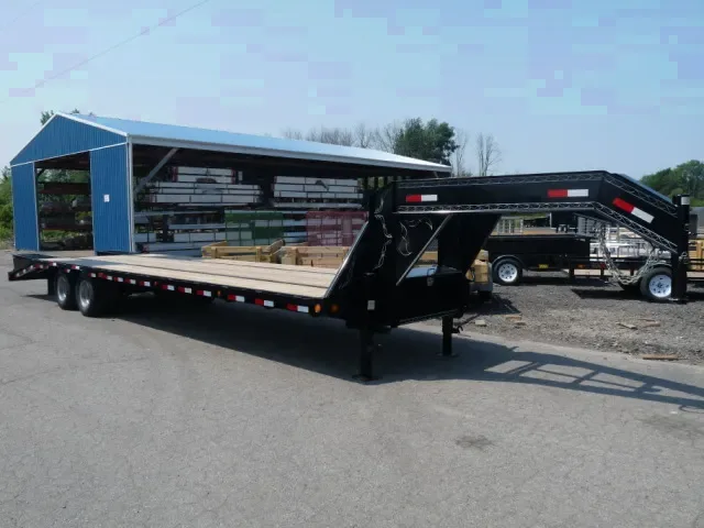 25ft + 5 Foot Dovetail Gooseneck Flatbed Trailer