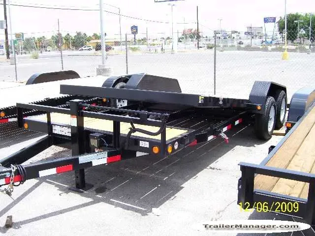 18ft Tilt Bed Equipment Trailer w/Platform