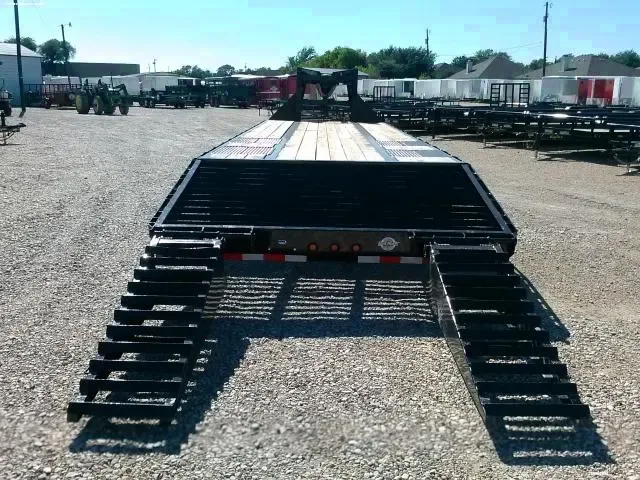 25ft Flatbed Trailer w/5 Foot Dovetail and Ramps