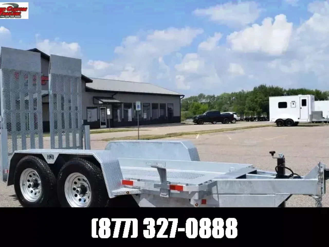 2026 BND Trailers 5x10 Galvanized Scissor Lift Equipment Trailer