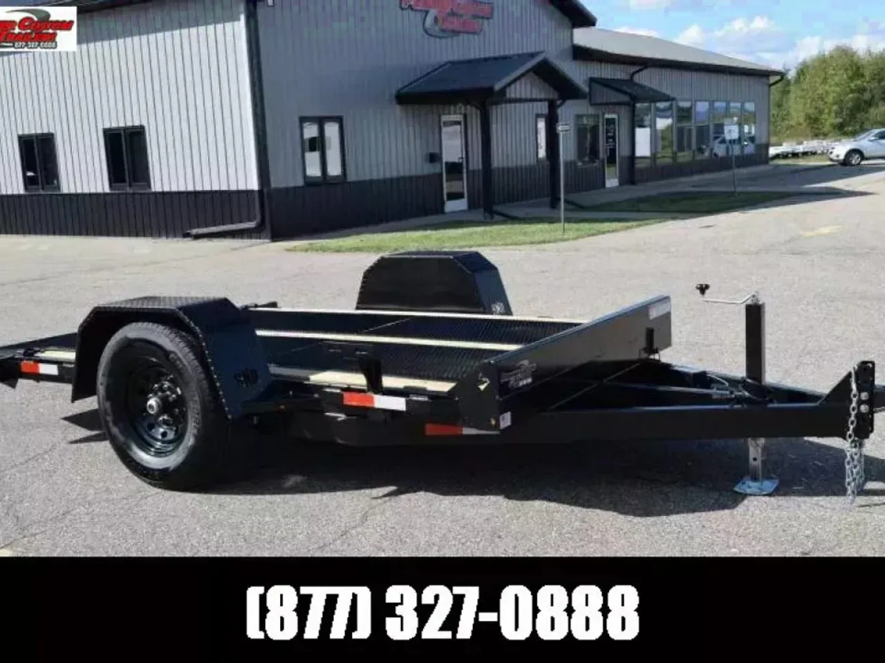 BND 6x12 TILT BED SCISSOR LIFT EQUIPMENT TRAILER w/ 7000LB AXLE