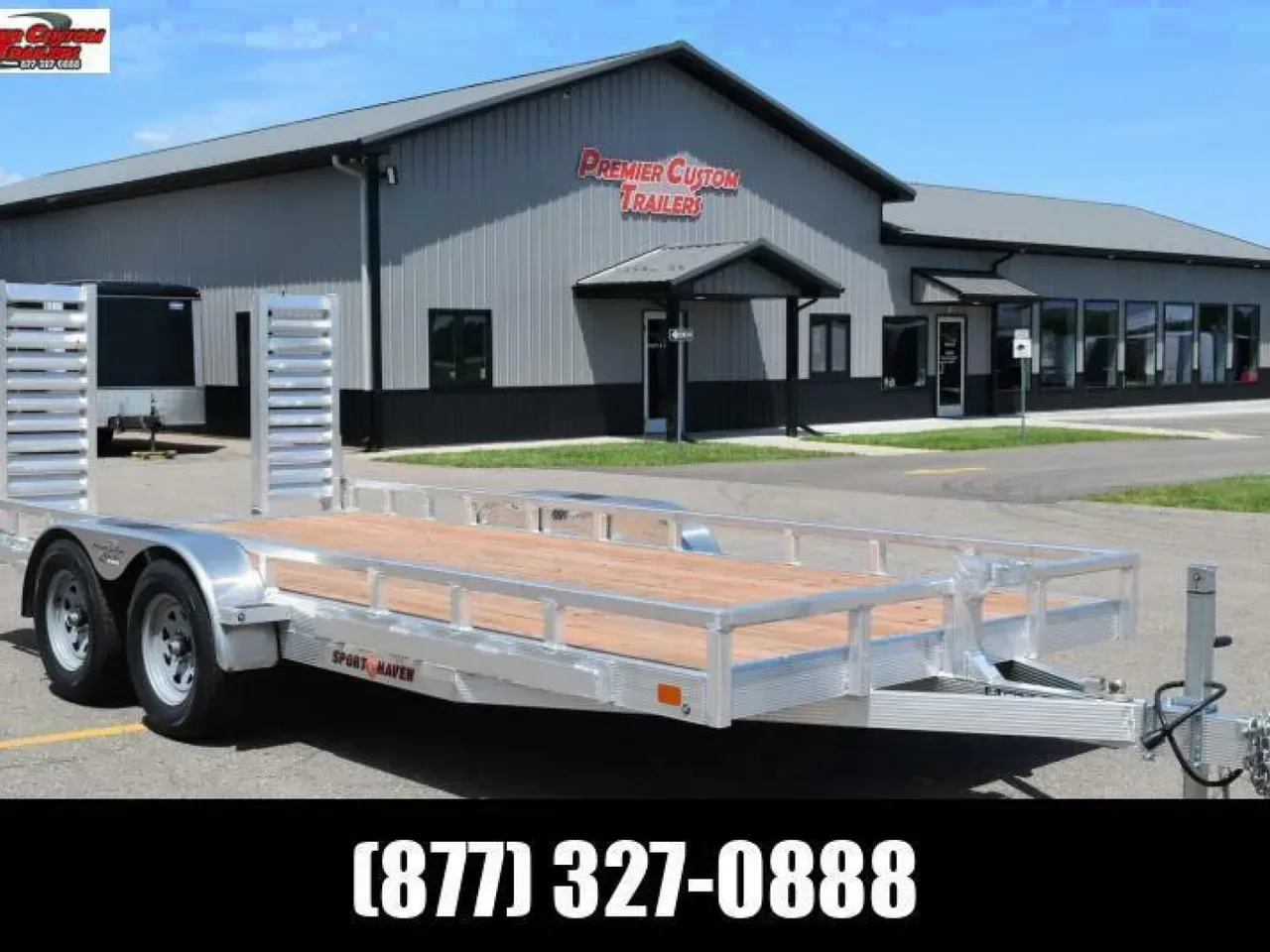 SPORT HAVEN 7x16 HEAVY DUTY EQUIPMENT TRAILER