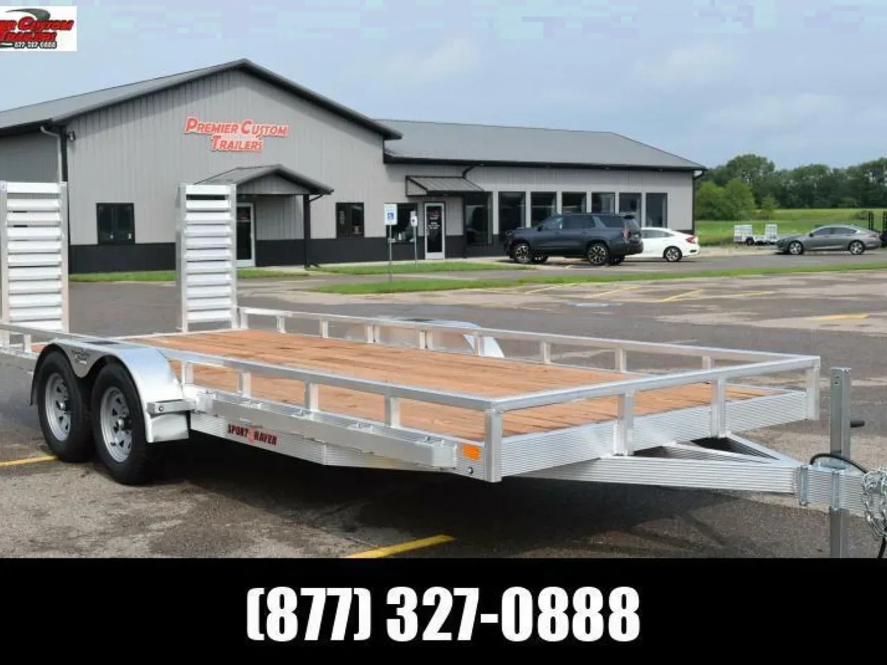 SPORT HAVEN 7x18 HEAVY DUTY EQUIPMENT TRAILER