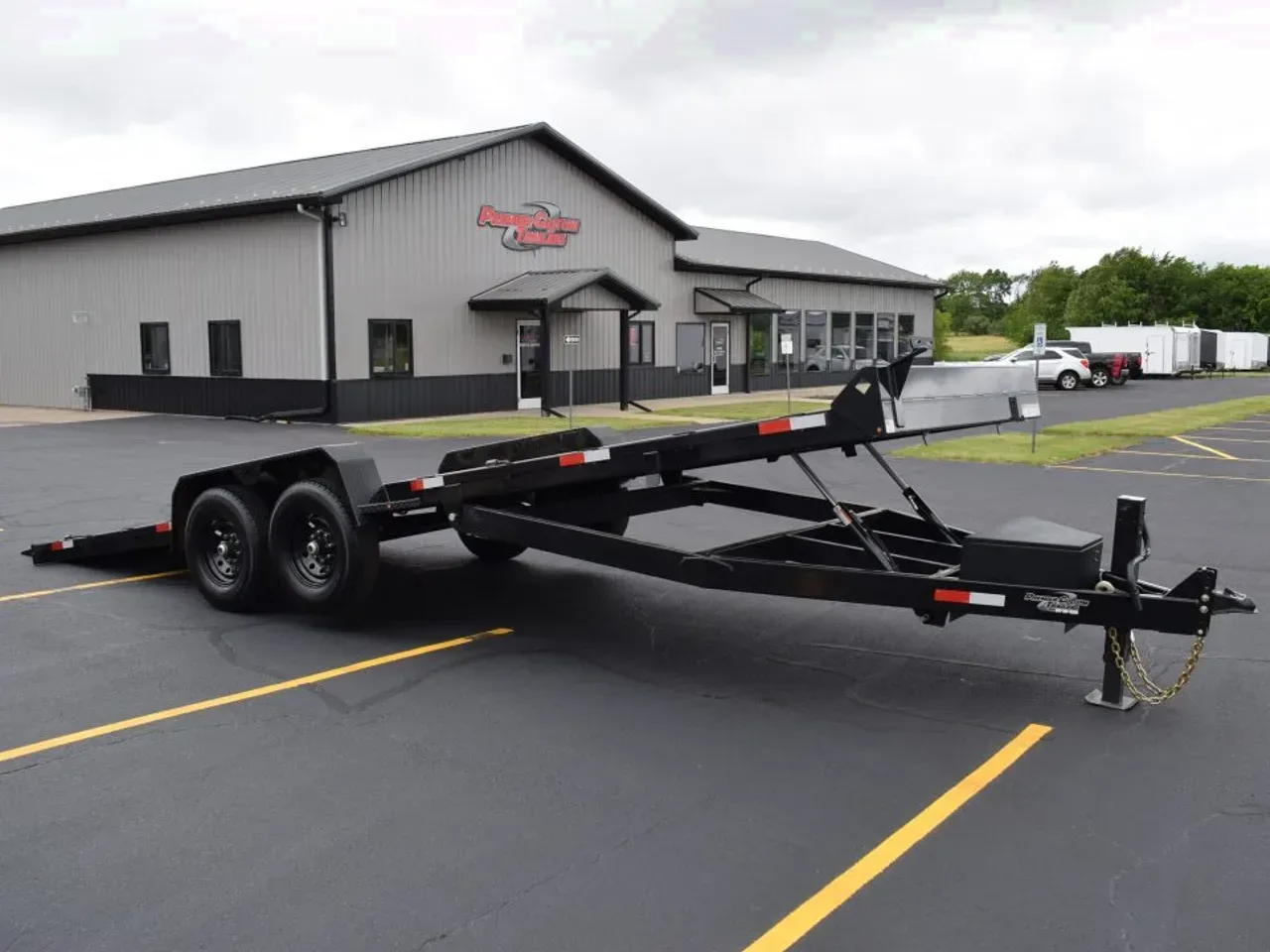 2025 BND Trailers 7x24 14K Hydraulic Power Tilt Equipment Trailer