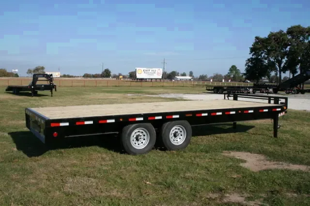 Pintle Hitch Heavy Duty Bumper Pull 20ft Deckover Trailer
