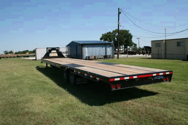 40ft Flatbed Trailer-Black Steel Frame, PT Floor