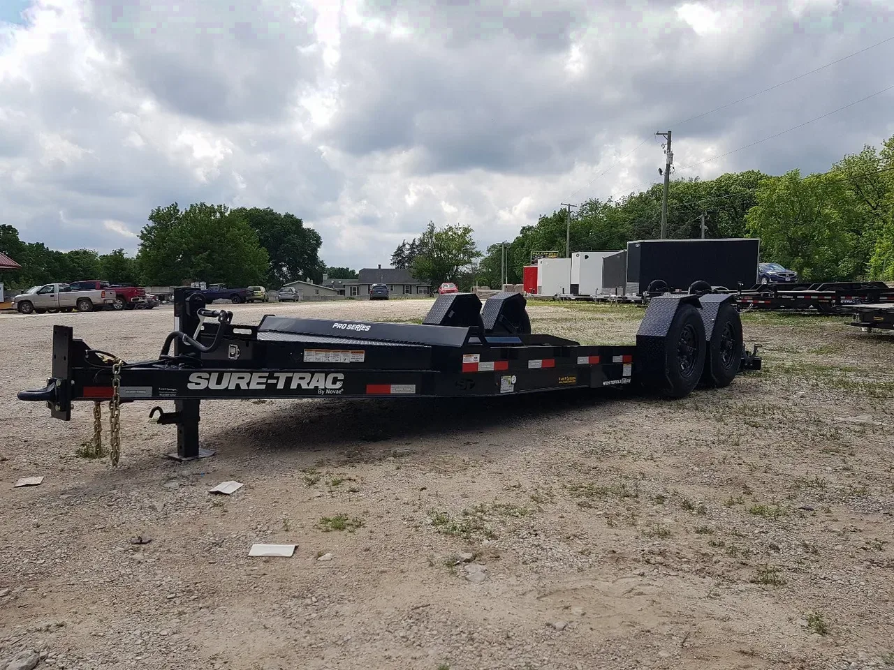 2025 Sure-Trac 7x16 Drop Deck Trailer 15.4K Equipment Trailer